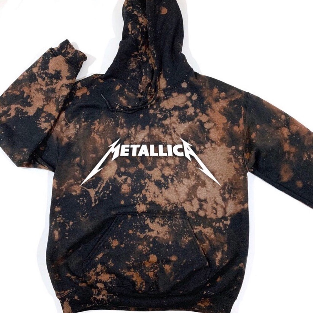Bleached Metallica hoodie